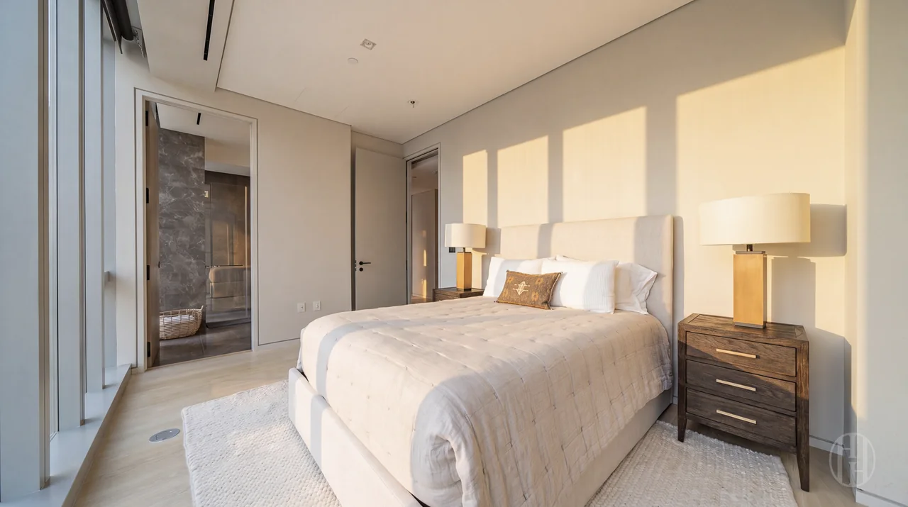 Second bedroom in afternoon light at 515 West 29th Street, Residence 9